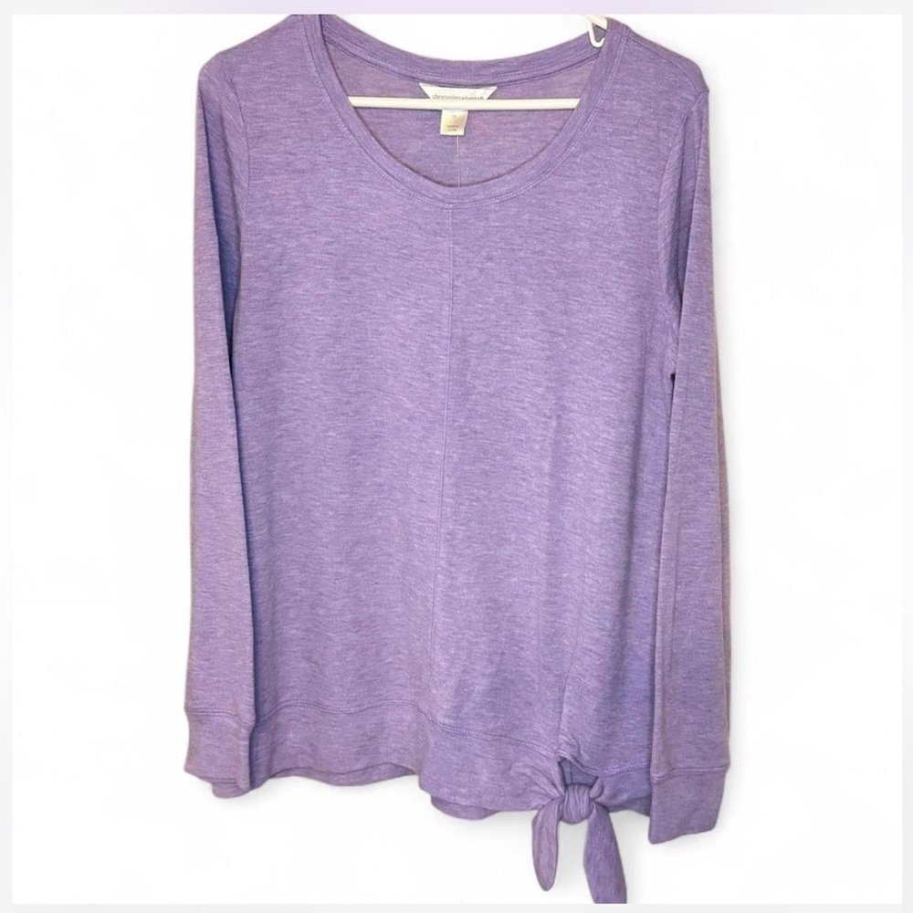 Christopher & Banks Lavender Long Sleeve Tee